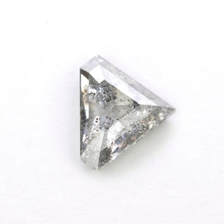 1.61 Carat Salt and Pepper Rose Cut Shield Diamond