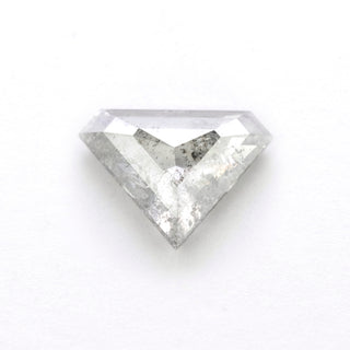 1.61 Carat Salt and Pepper Rose Cut Shield Diamond