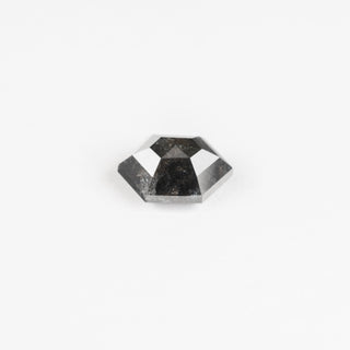1.68 Carat Black Rose Cut Hexagon Diamond