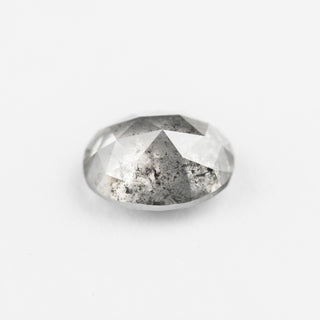 1.68 Carat Salt and Pepper Double Cut Oval Diamond