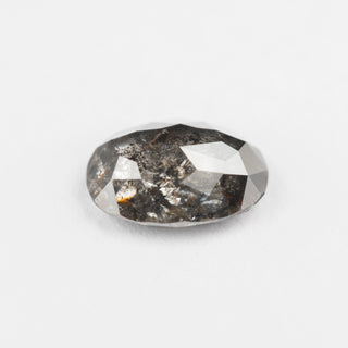 1.69 Carat Salt and Pepper Double Cut Oval Diamond