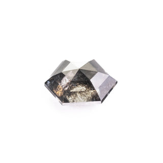 1.73 Carat Black Rose Cut Hexagon Diamond