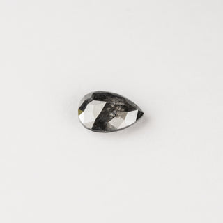 1.77 Carat Black Double Cut Pear Diamond