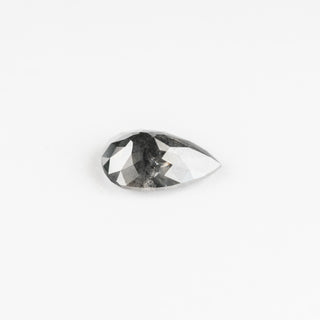 1.85 Carat Black Diamond, Rose Cut Pear