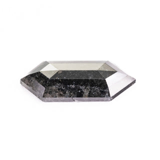 1.93 Carat Black Speckled Rose Cut Hexagon Diamond