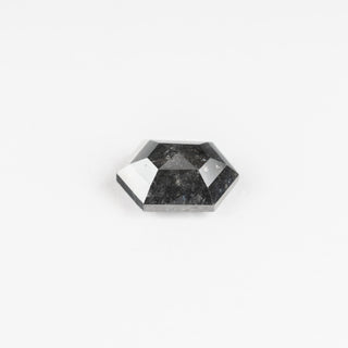 1.98 Carat Black Diamond, Rose Cut Hexagon
