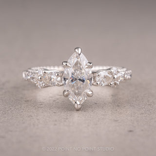 Custom Vintage Moissanite Engagement Ring