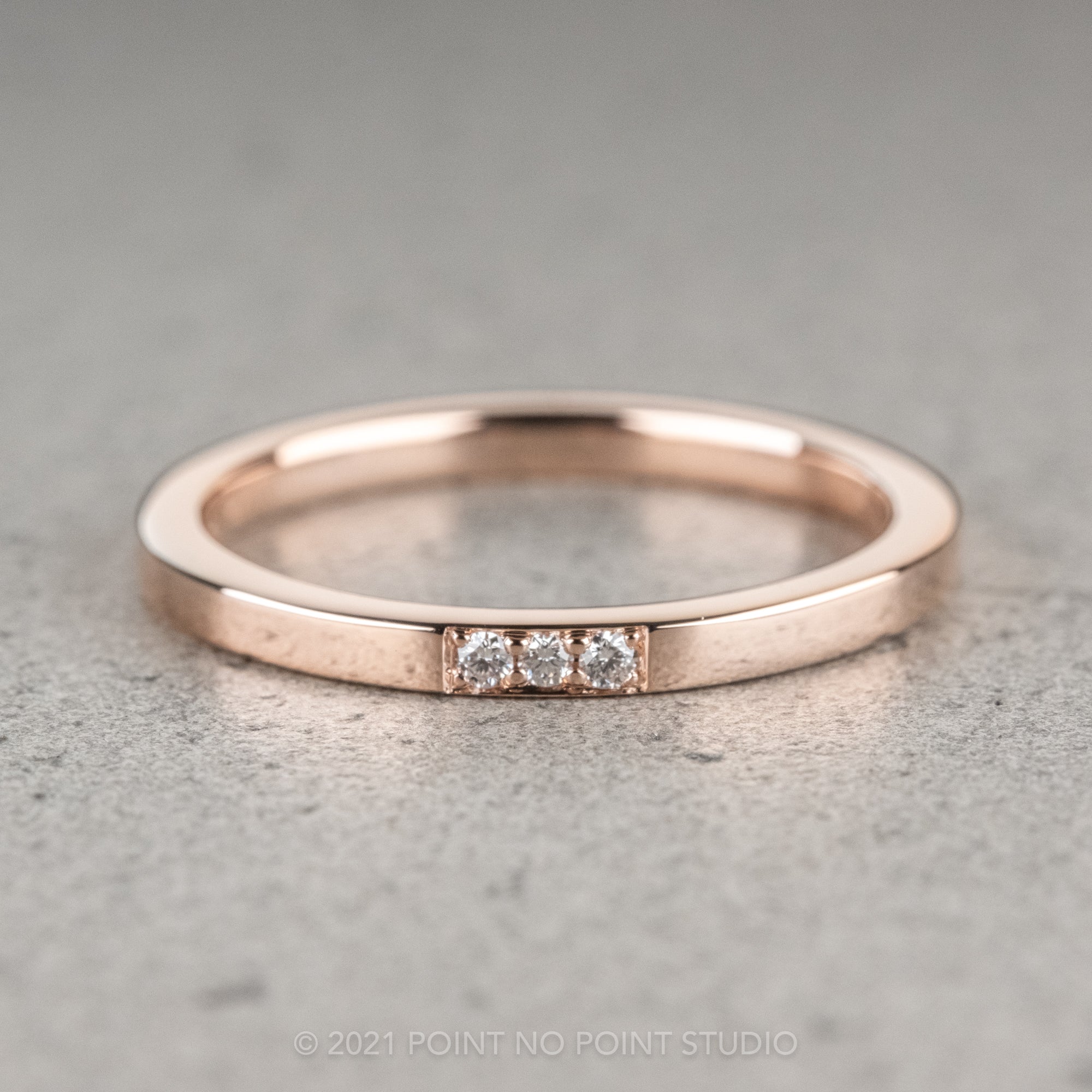 Disney Belle Inspired Wedding Band 14K White Gold and Rose Gold 1/6 CTTW |  Enchanted Disney Fine Jewelry