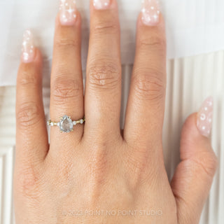 salt and pepper engagement ring