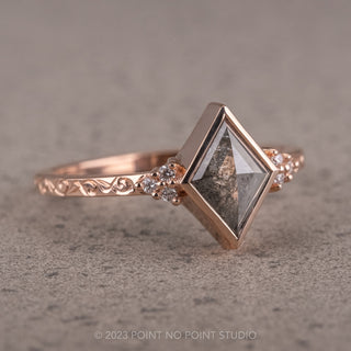 Custom Engraved Bezel Quinn Engagement Ring