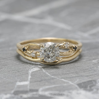Custom salt & pepper diamond ring