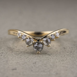 Diamond Contour Catherine Wedding Ring, 14k Yellow Gold