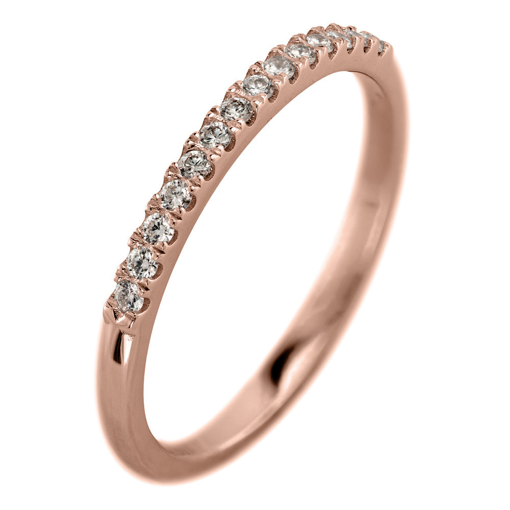 Diamond Platinum Half Eternity Ring:Jian London:Platinum Rings