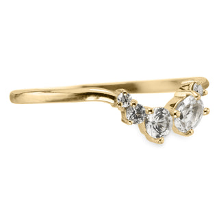 Sapphire Sammy Wedding Ring, 14k Yellow Gold