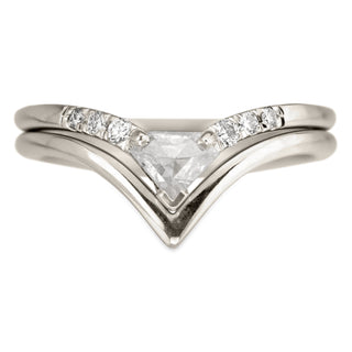 Shield Diamond Vivian Ring, Platinum