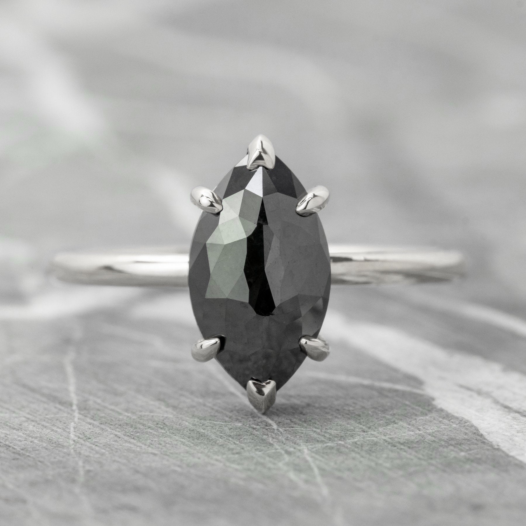 Marquise black diamond Clearance
