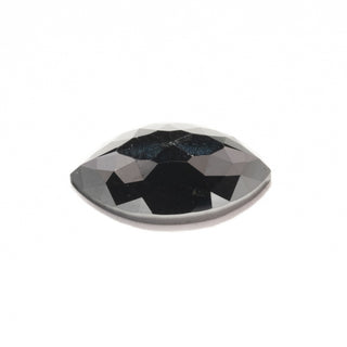 1.72 Carat Opaque Black Diamond, Rose Cut Marquise