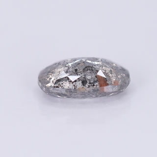 2.06 Carat Salt and Pepper Double Cut Elongated Oval Diamond
