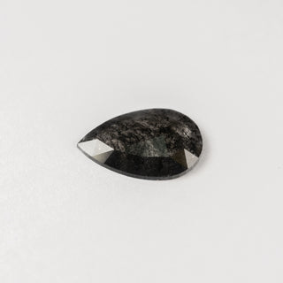 2.28 Carat Black Diamond, Rose Cut Pear