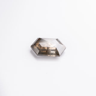2.34 Carat Smokey Black Rose Cut Hexagon Diamond
