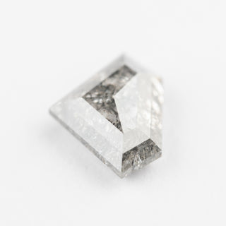 2.67 Carat Salt and Pepper Double Cut Shield Diamond