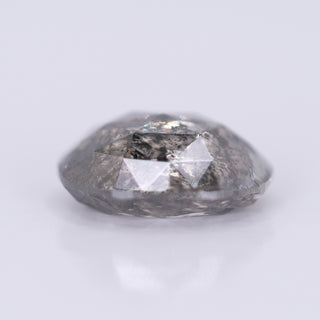 2.75 Carat Salt and Pepper Double Cut Oval Diamond
