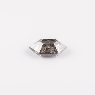 2.91 Carat Salt and Pepper Double Cut Hexagon Diamond