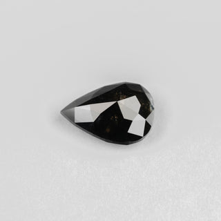 2.95 Carat Black Diamond, Double Cut Pear