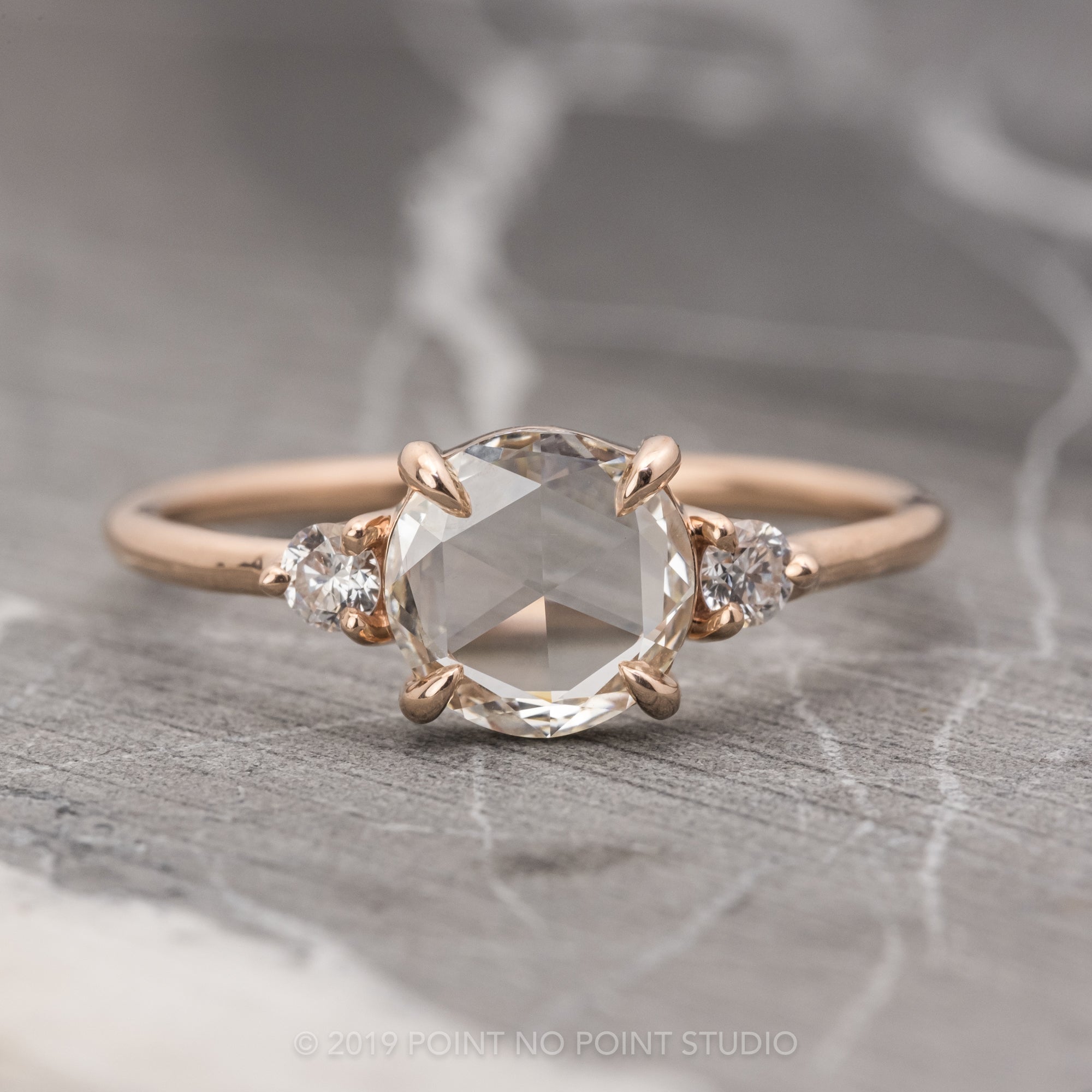 Point Cut Diamond Ring