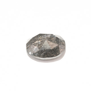 1.34 Carat Salt and Pepper Rose Cut Oval Diamond