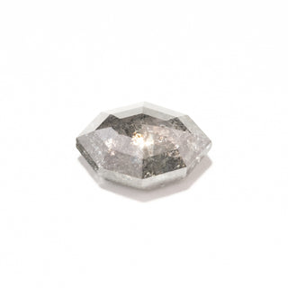 1.33 Carat Salt and Pepper Rose Cut Geometric Marquise Diamond