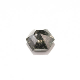 1.11 Carat Salt and Pepper Rose Cut Hexagon Diamond
