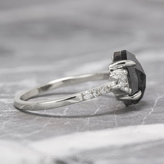 hexagon diamond engagement ring