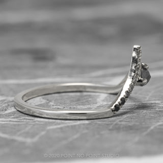 15 Ombre Diamond Wedding Ring, Adorn Ombre Vivian Setting, 14k White Gold