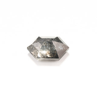 .92 Carat Salt and Pepper Rose Cut Hexagon Diamond