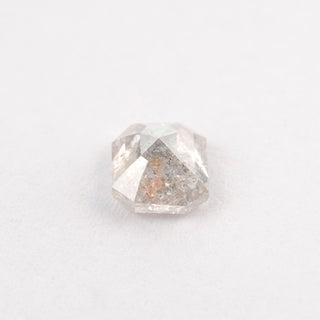 1.34 Carat Light Salt and Pepper Rose Cut Emerald Diamond