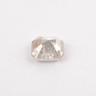 1.34 Carat Light Salt and Pepper Rose Cut Emerald Diamond