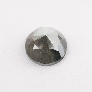 2.58 Carat Salt and Pepper Rose Cut Oval Diamond