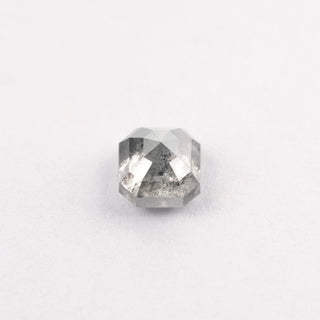 1.07 Carat Salt and Pepper Rose Cut Asscher Diamond