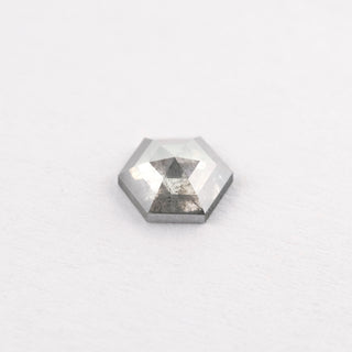 .72 Carat Salt and Pepper Rose Cut Hexagon Diamond