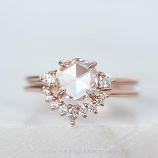 1.29 Carat Clear Round Diamond Engagement Ring, Zoe Setting, 14K Yellow Gold