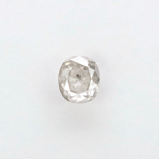 1.06 Carat Salt and Pepper Double Cut Oval Diamond