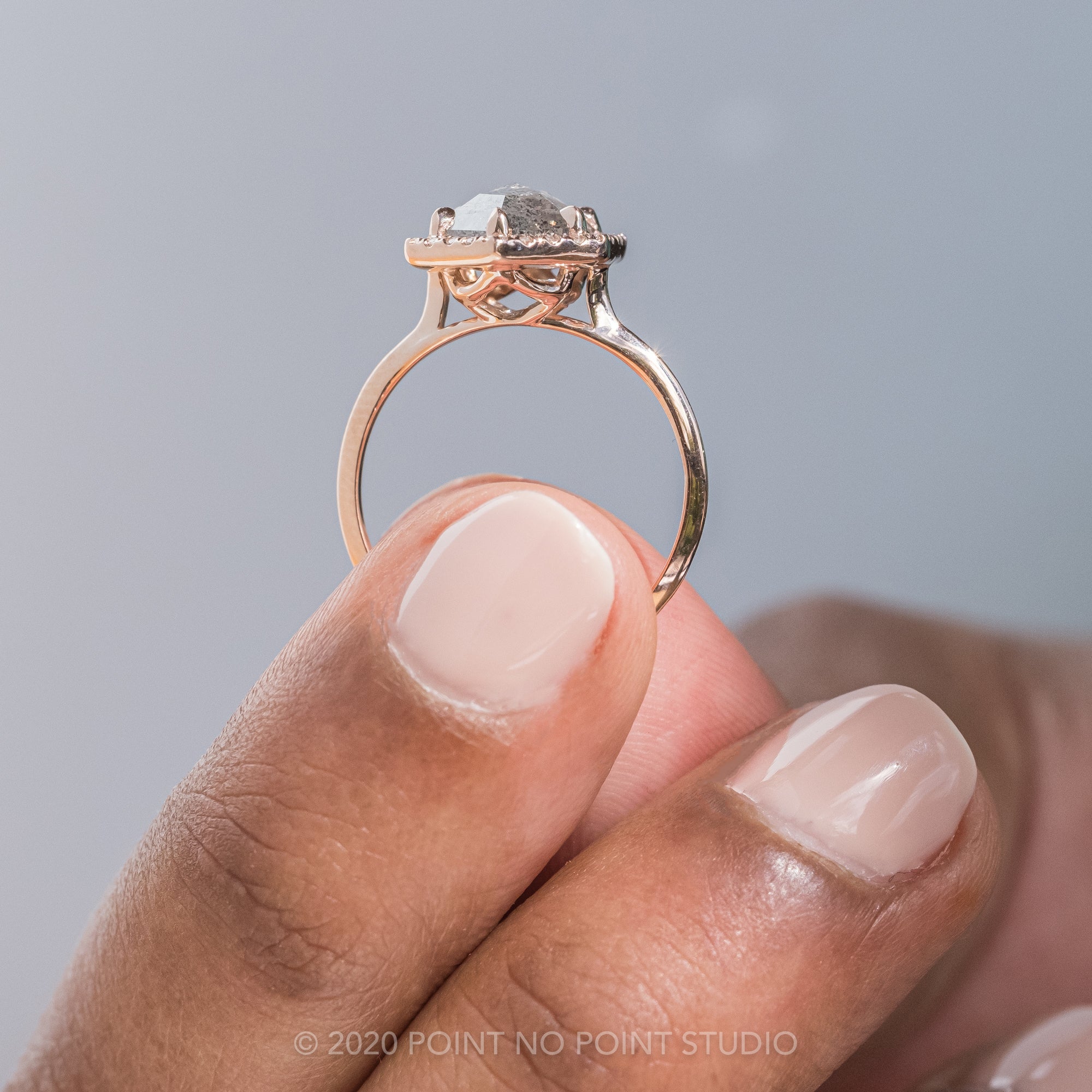 Point no point hot sale studio hexagon diamond ring