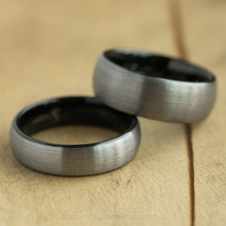 6mm Half Round Tungsten Men's Ring