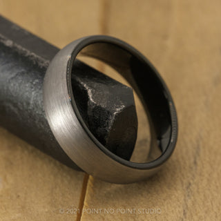 6mm Half Round Tungsten Men's Ring