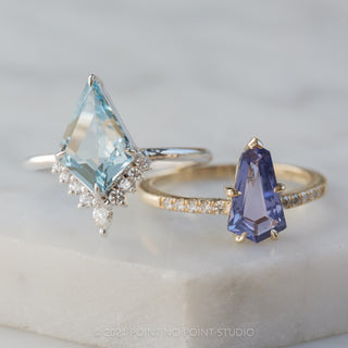 Custom sapphire Jules engagement ring
