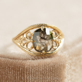 Oval Art Deco Filigree Engagement Ring