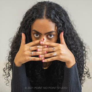 Kite Diamond Engagement Ring