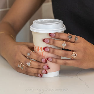 Salt & Pepper Diamond Ring