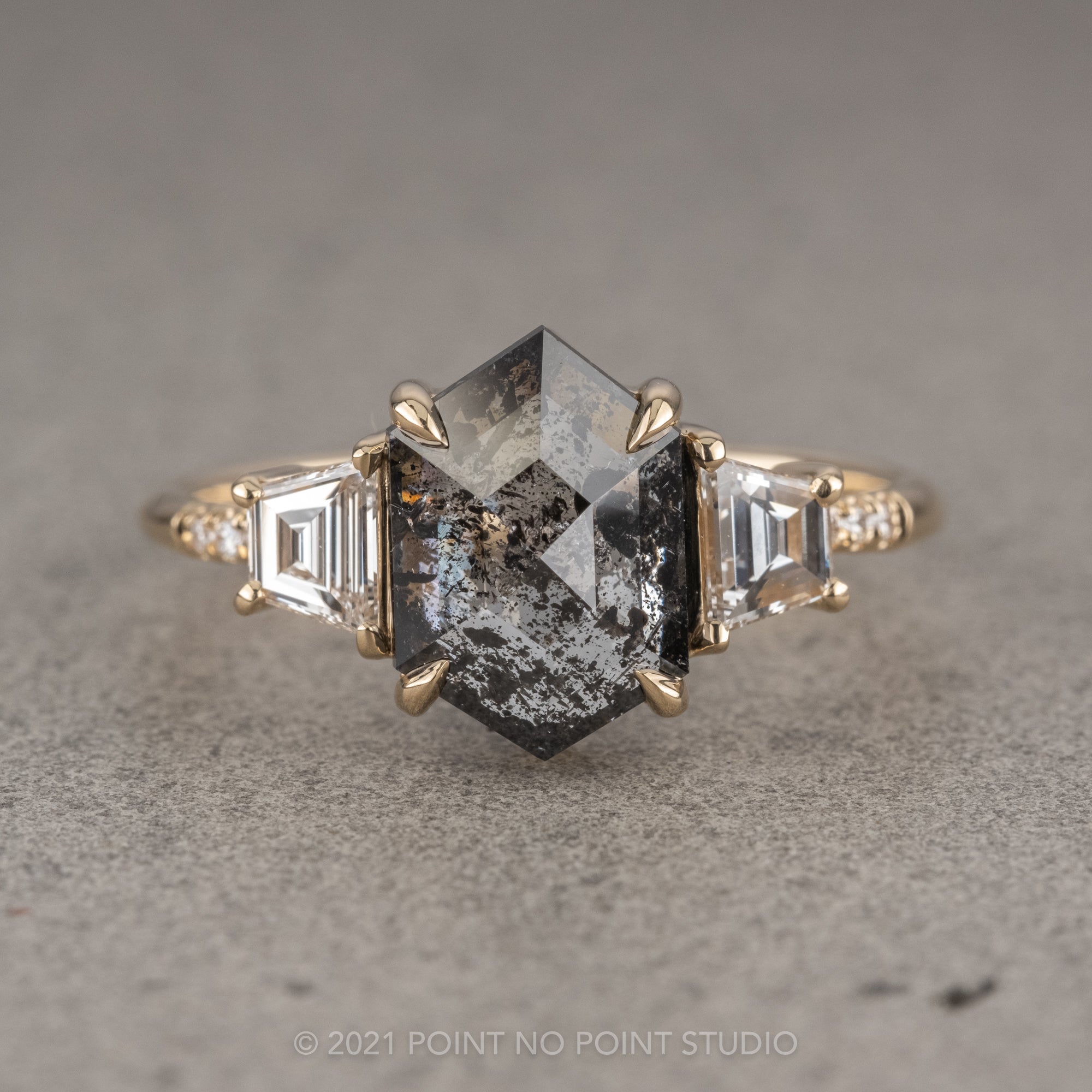 2.01 Carat Marquise Natural Diamond Engagement Ring 4.5 / White Gold